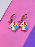 Aretes Unicornio Arcoíris
