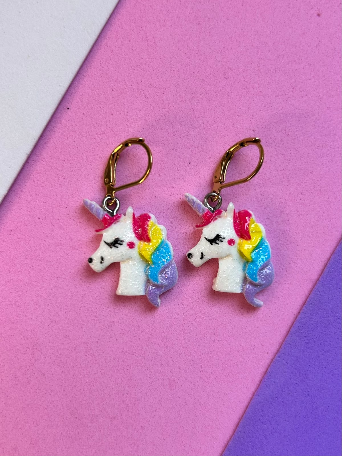 Aretes Unicornio Arcoíris