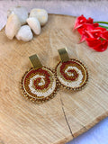 Aretes Espiral Rubí