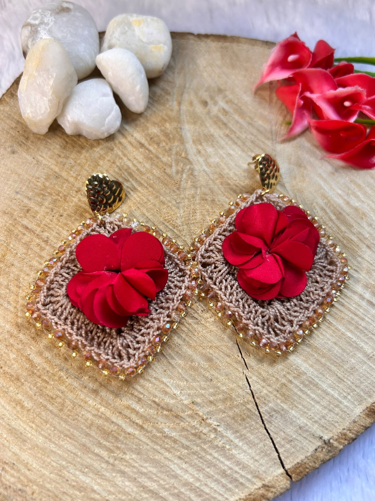 Aretes Flor de Pasión