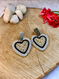 Aretes Corazón Ébano