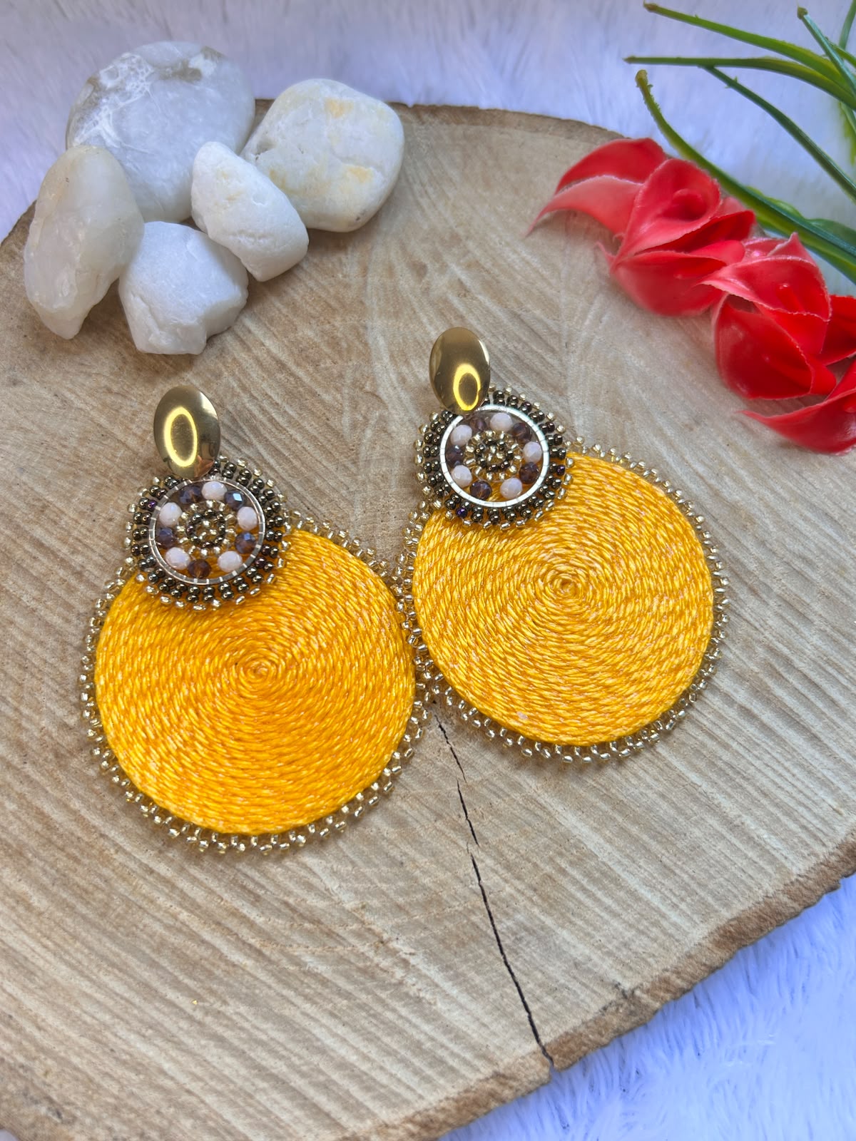 Aretes Sol Dorado